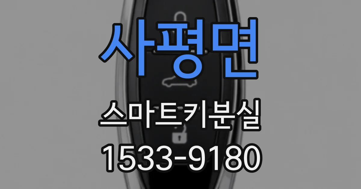 사평면 스마트키분실