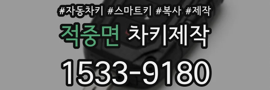 적중면 차키제작