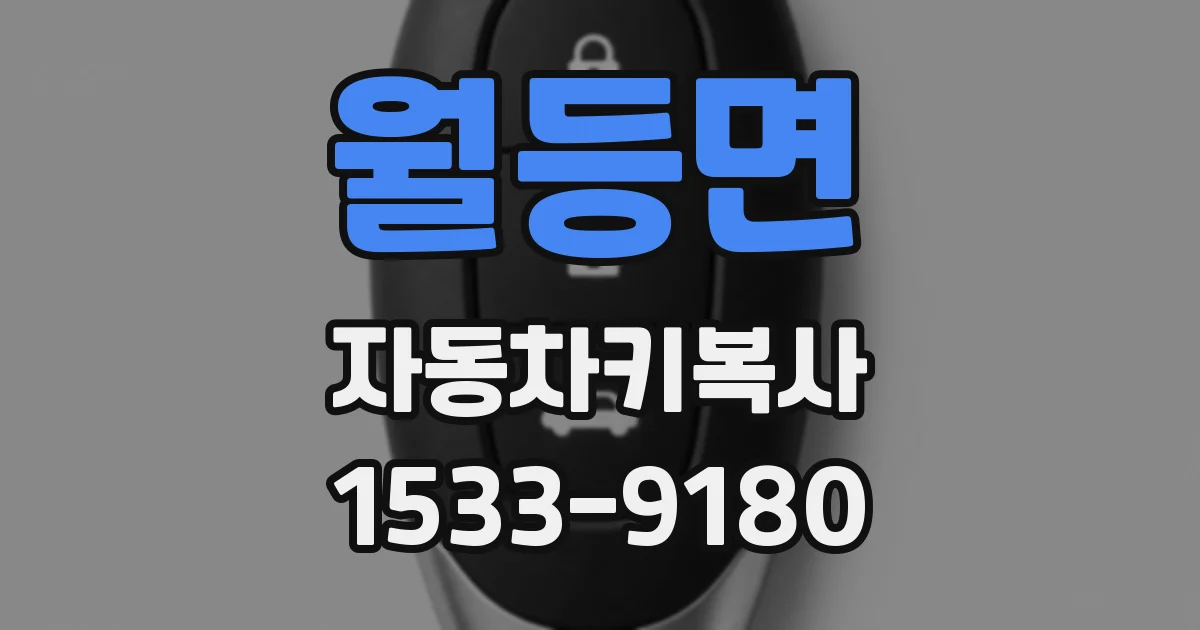 월등면 자동차키복사