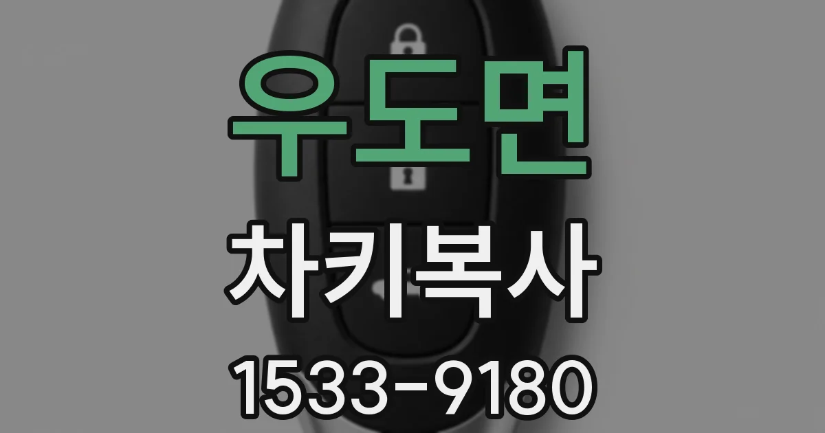 우도면 차키복사
