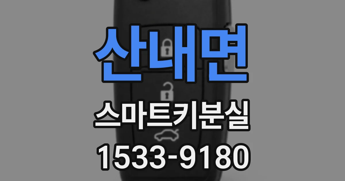 산내면 스마트키분실