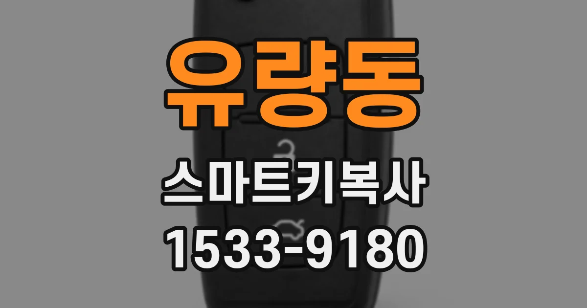 유량동 스마트키복사