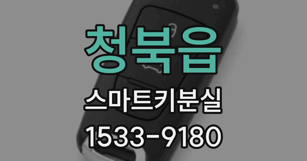 청북읍 스마트키분실