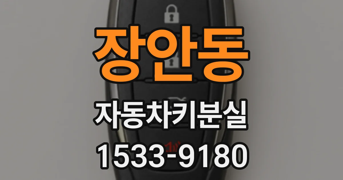 장안동 자동차키분실