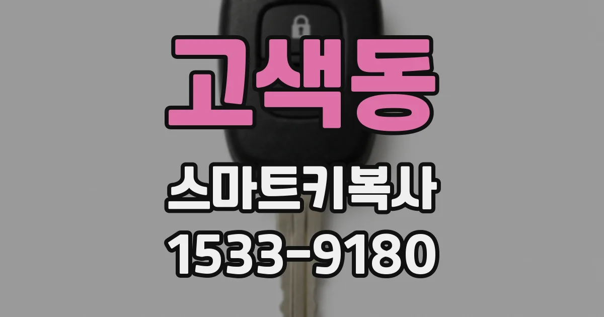 고색동 스마트키복사
