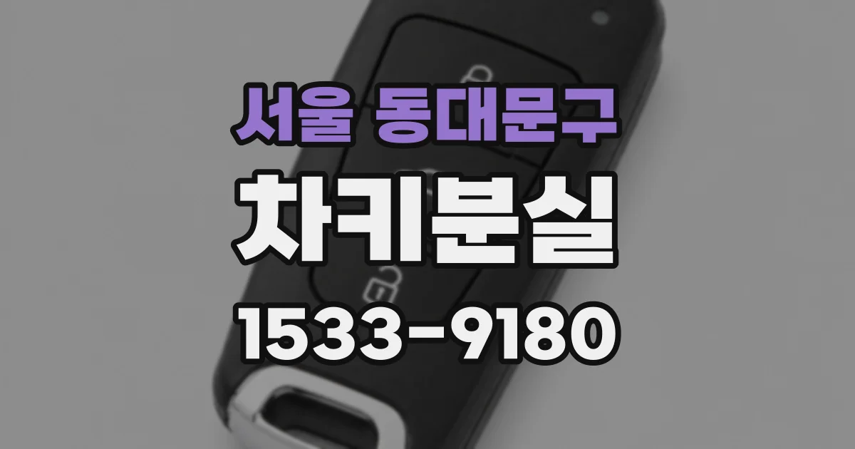 서울 동대문구 차키분실