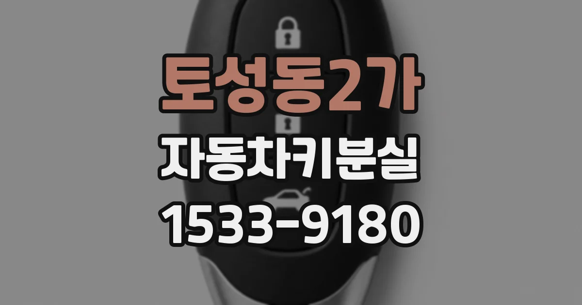 토성동2가 자동차키분실