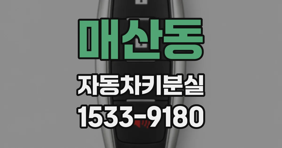 매산동 자동차키분실