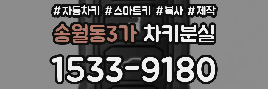 송월동3가 차키분실