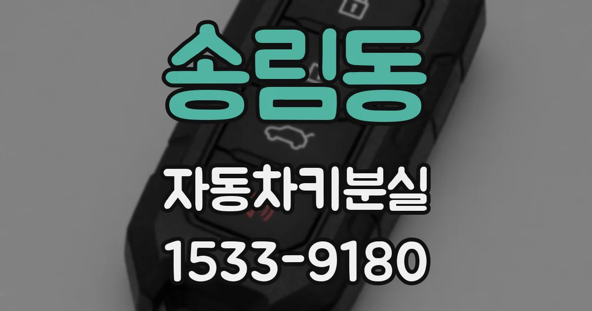 송림동 자동차키분실