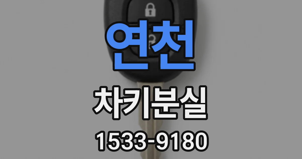 연천 차키분실