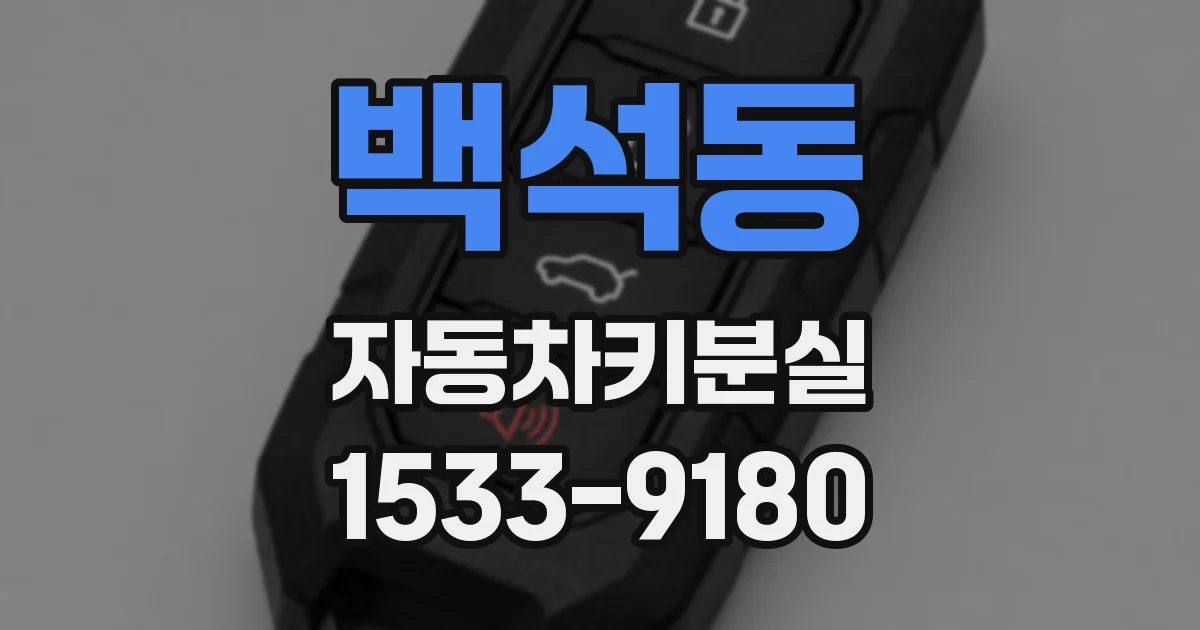 백석동 자동차키분실