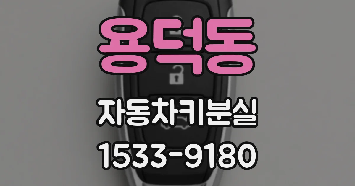 용덕동 자동차키분실