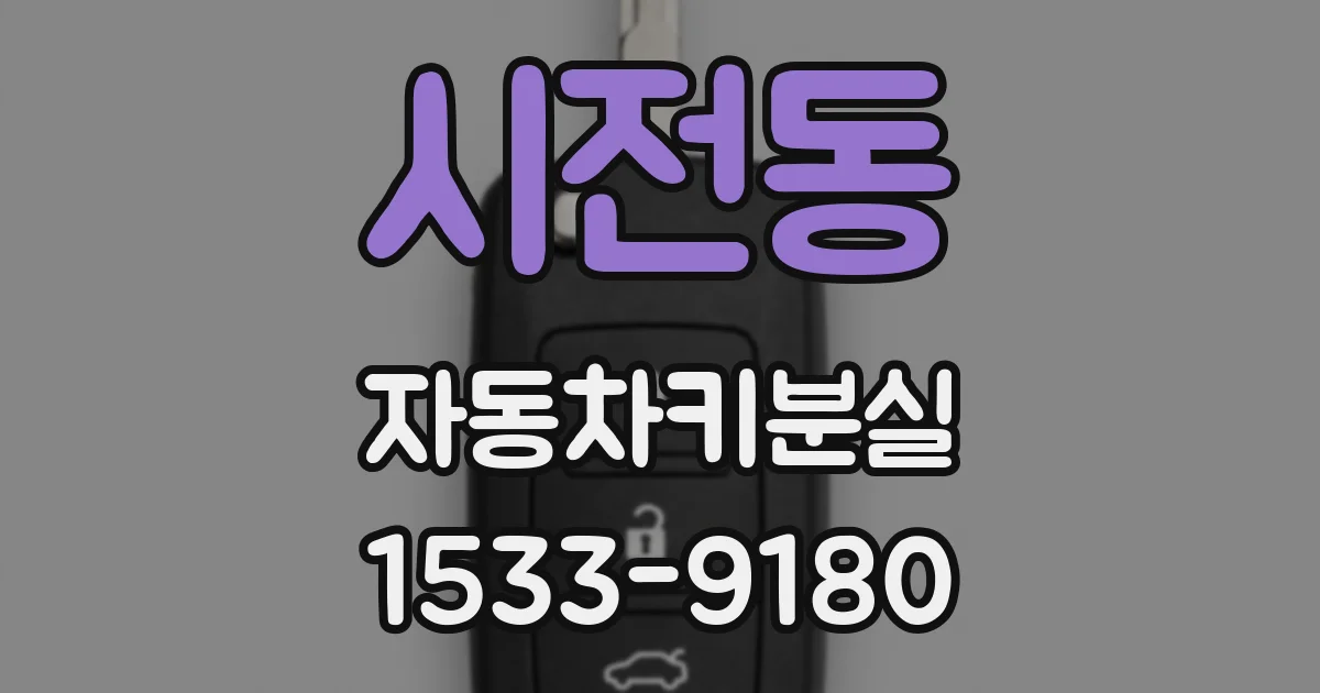 시전동 자동차키분실