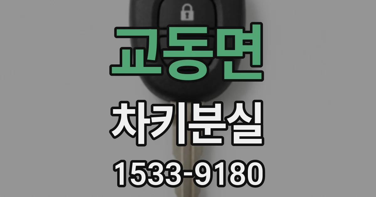 교동면 차키분실