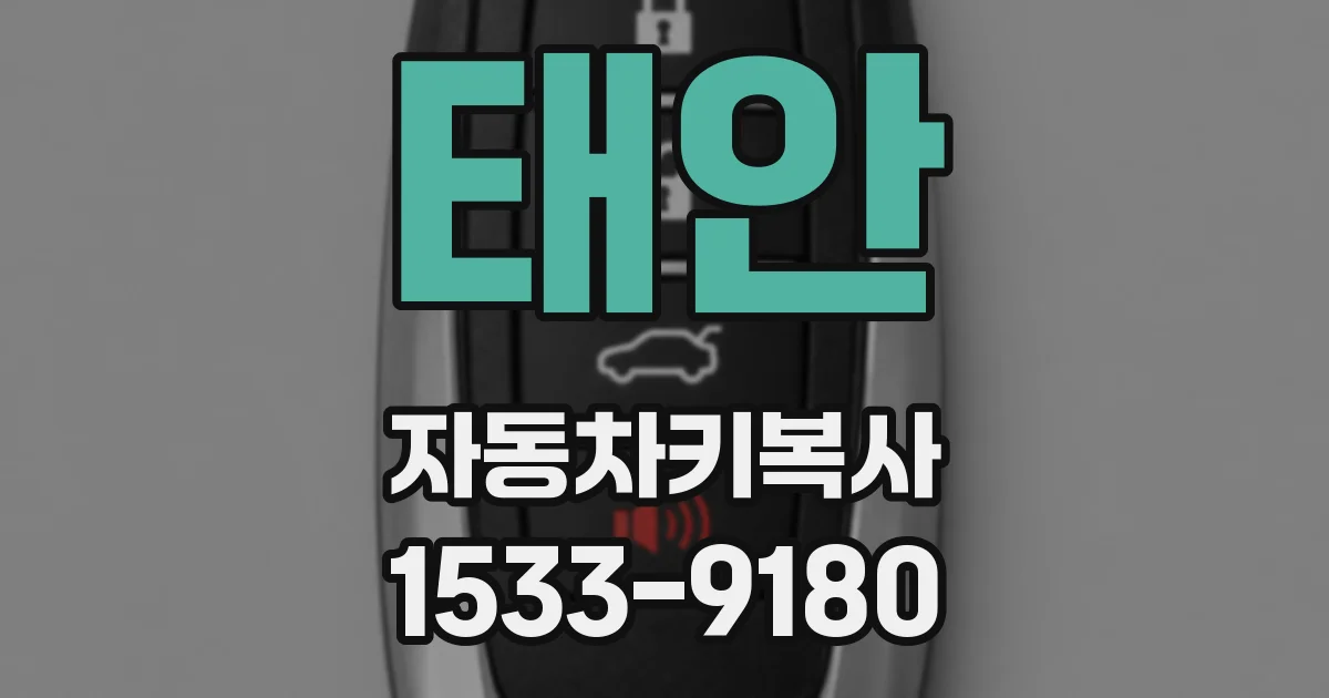 태안 자동차키복사