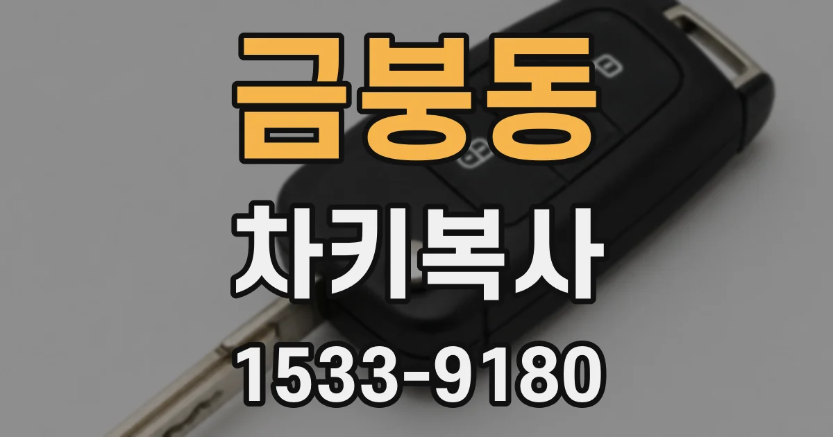 금붕동 차키복사