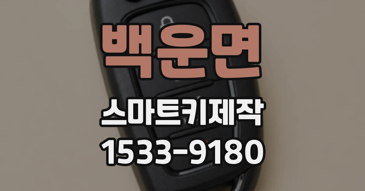 백운면 스마트키제작