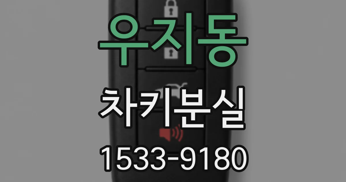 우지동 차키분실