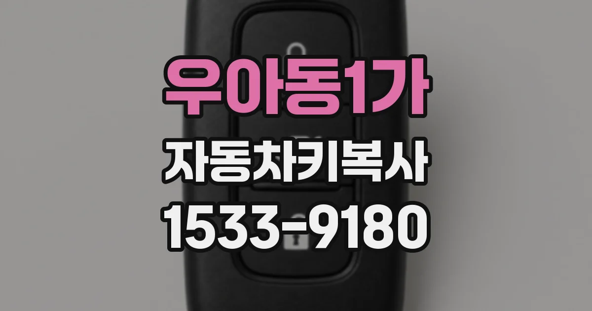 우아동1가 자동차키복사