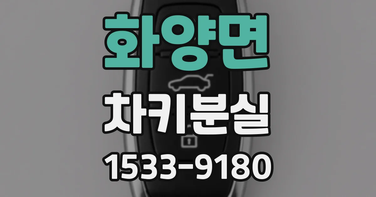 화양면 차키분실