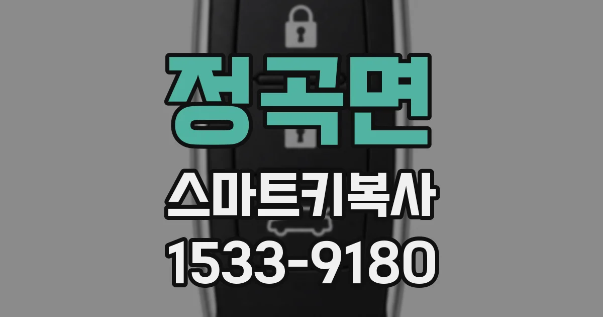 정곡면 스마트키복사