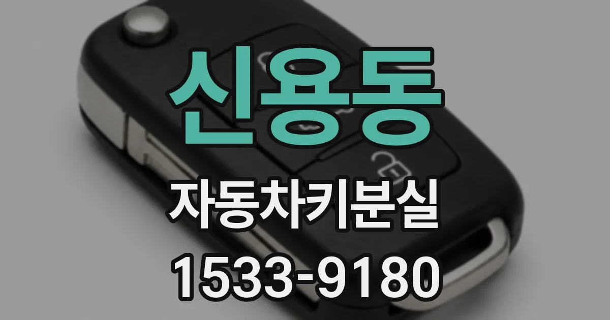 신용동 자동차키분실
