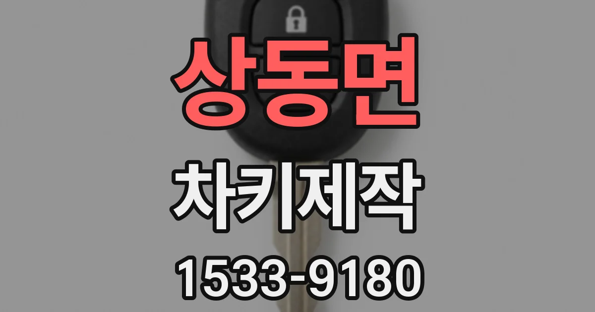 상동면 차키제작
