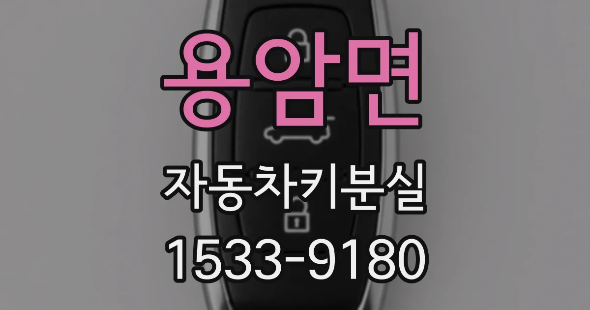 용암면 자동차키분실