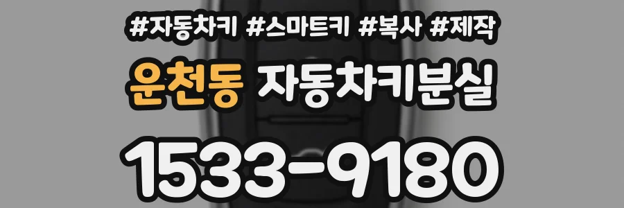 운천동 자동차키분실