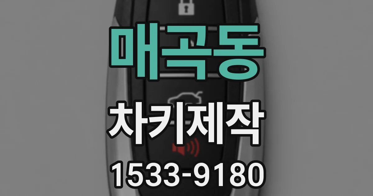 매곡동 차키제작