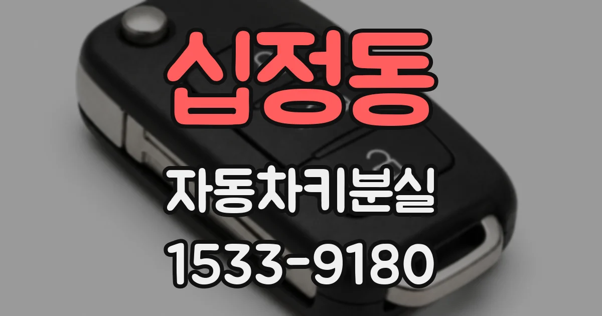 십정동 자동차키분실
