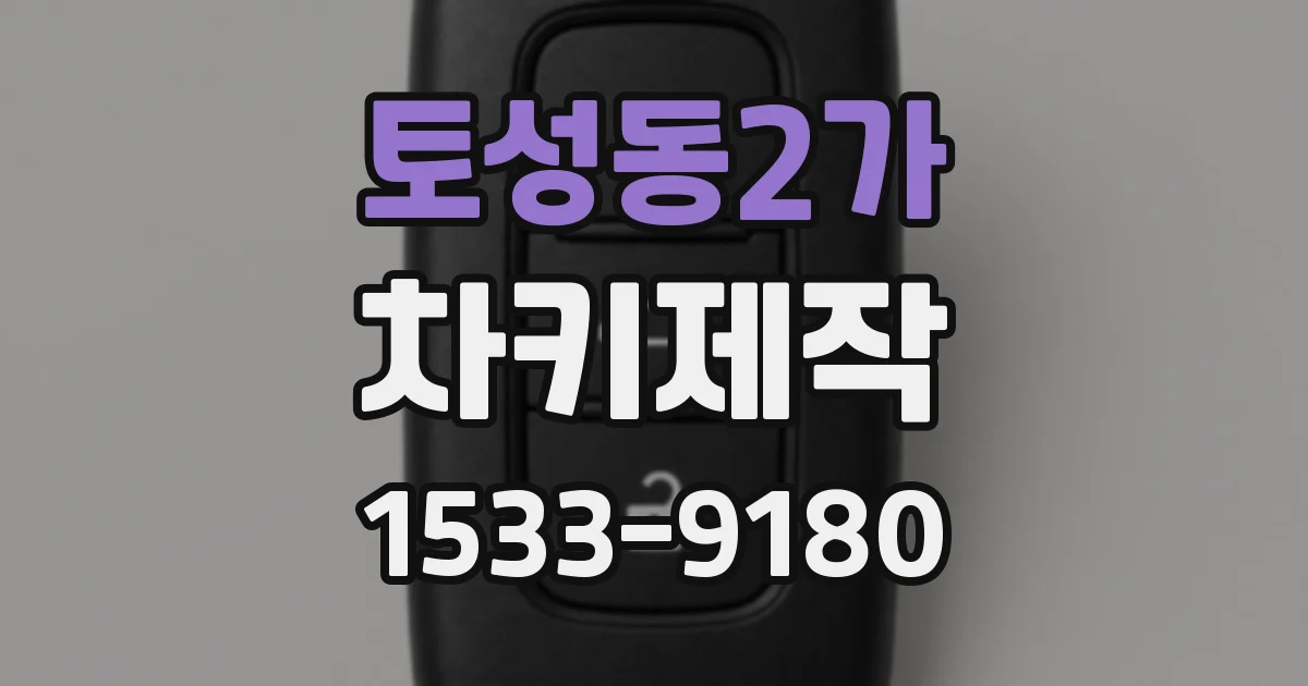 토성동2가 차키제작