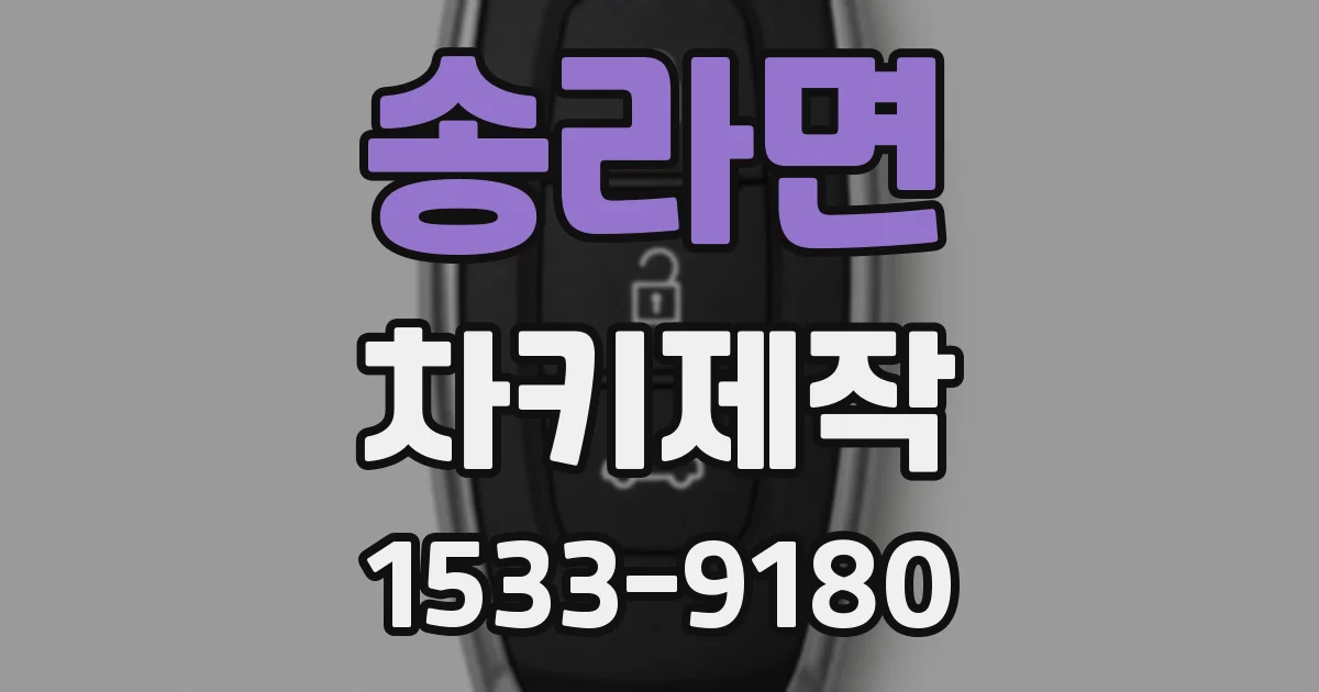 송라면 차키제작