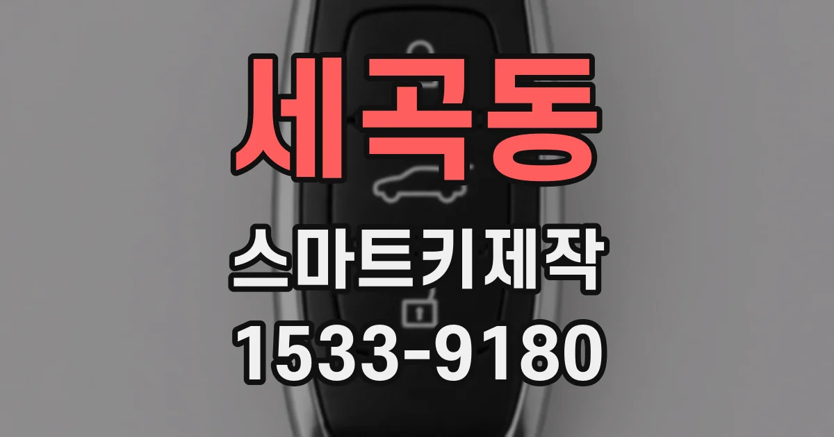 세곡동 스마트키제작