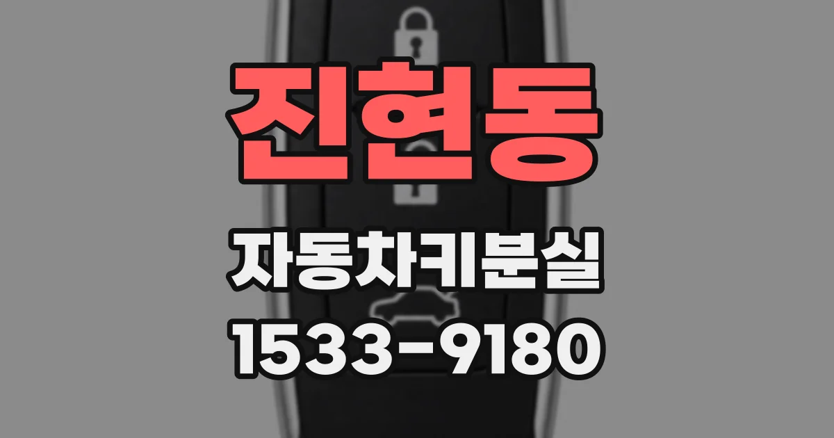 진현동 자동차키분실
