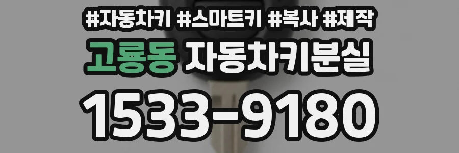 고룡동 자동차키분실
