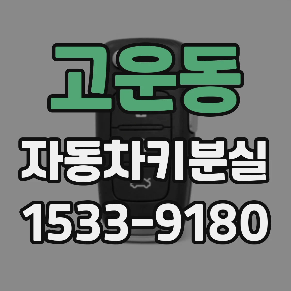 고운동 자동차키분실