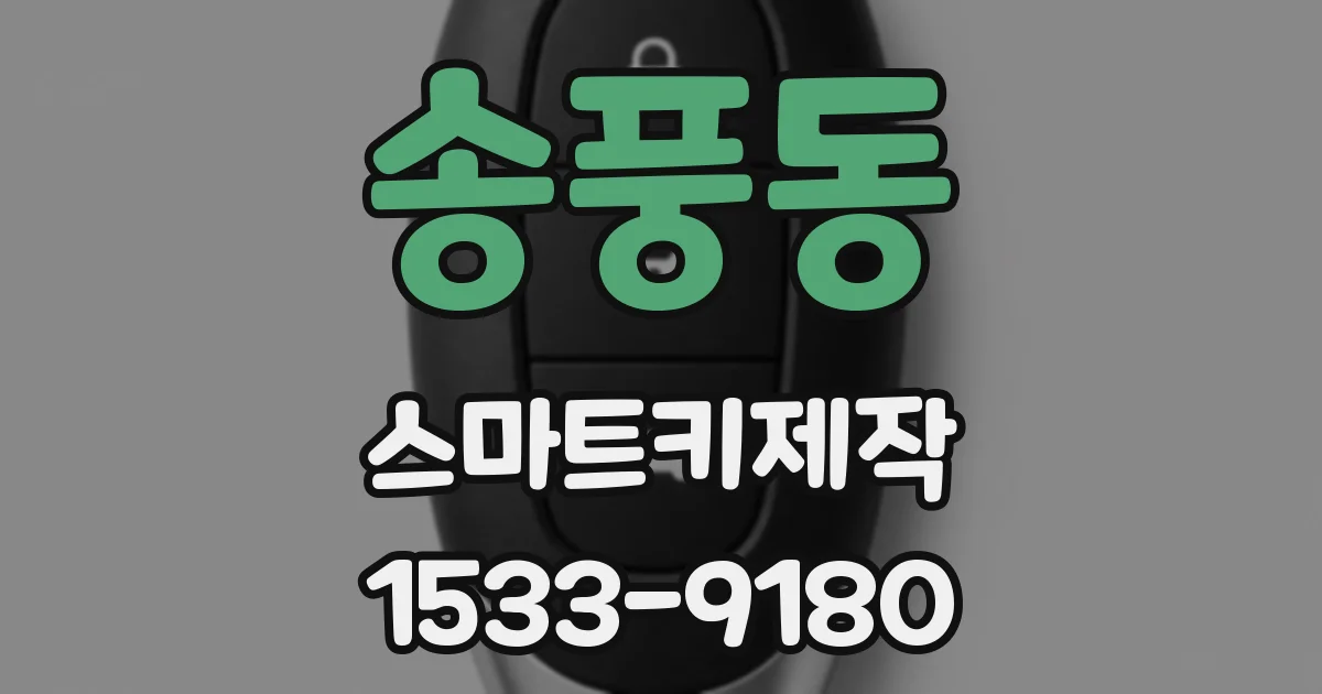 송풍동 스마트키제작