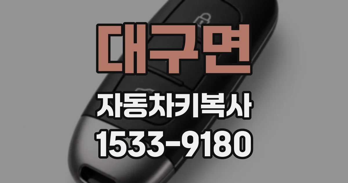 대구면 자동차키복사