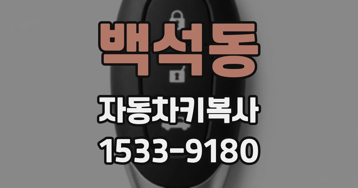 백석동 자동차키복사