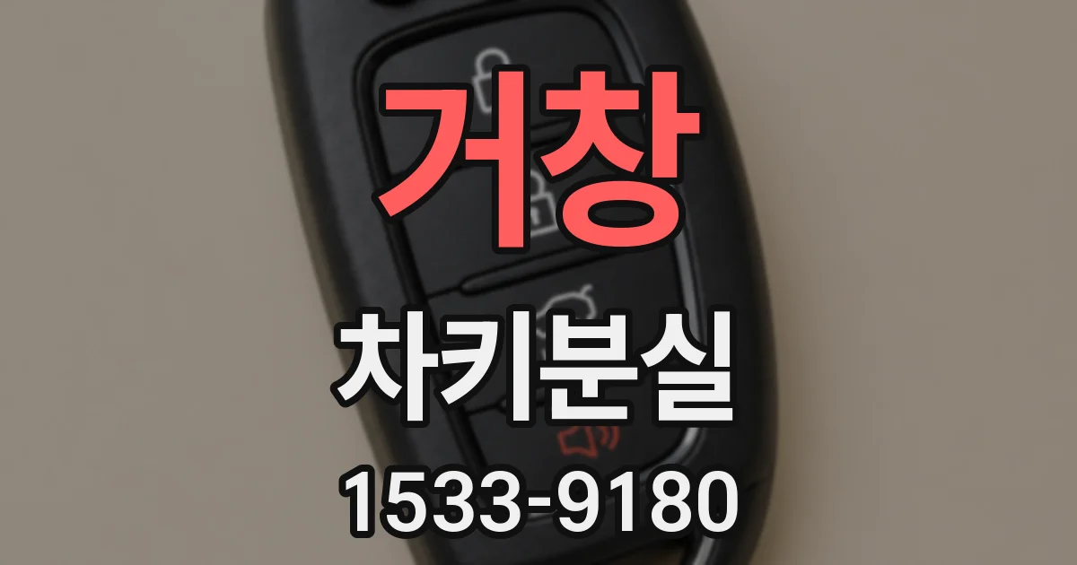 거창 차키분실