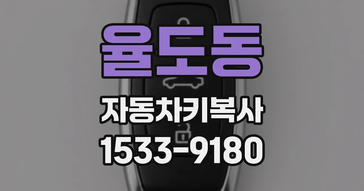 율도동 자동차키복사