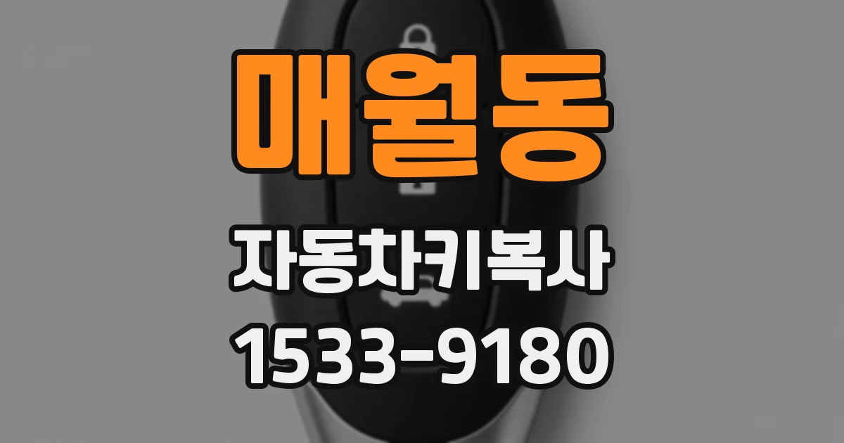 매월동 자동차키복사