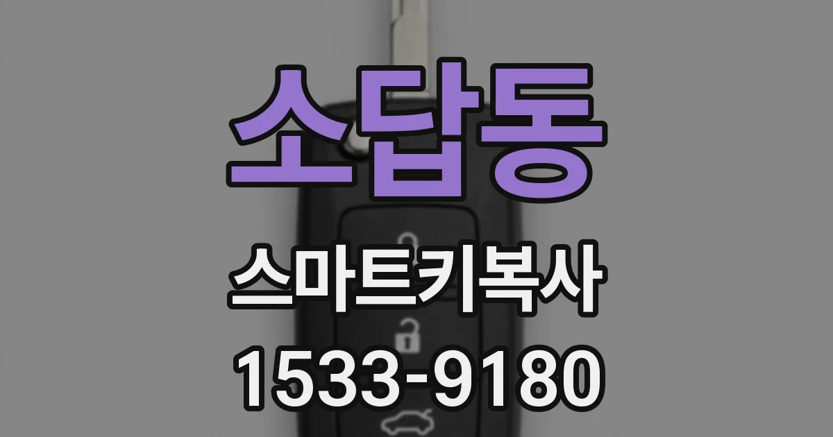 소답동 스마트키복사