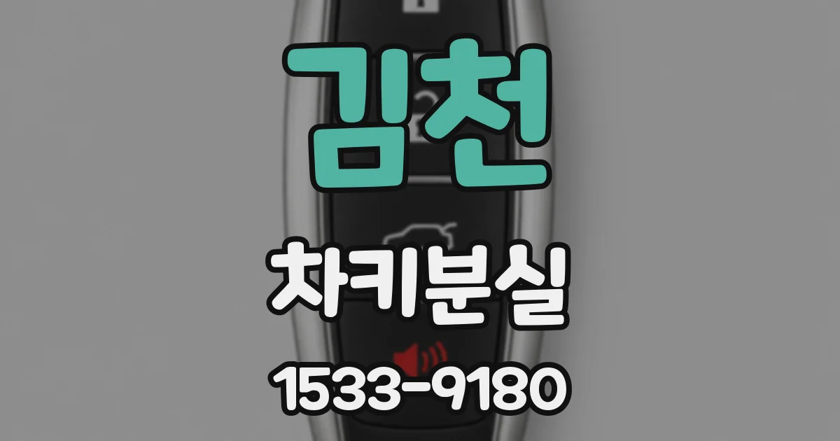 김천 차키분실