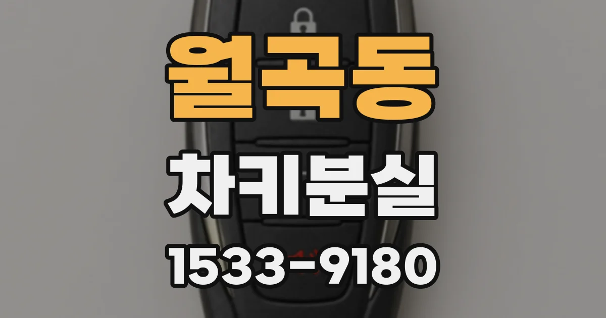 월곡동 차키분실