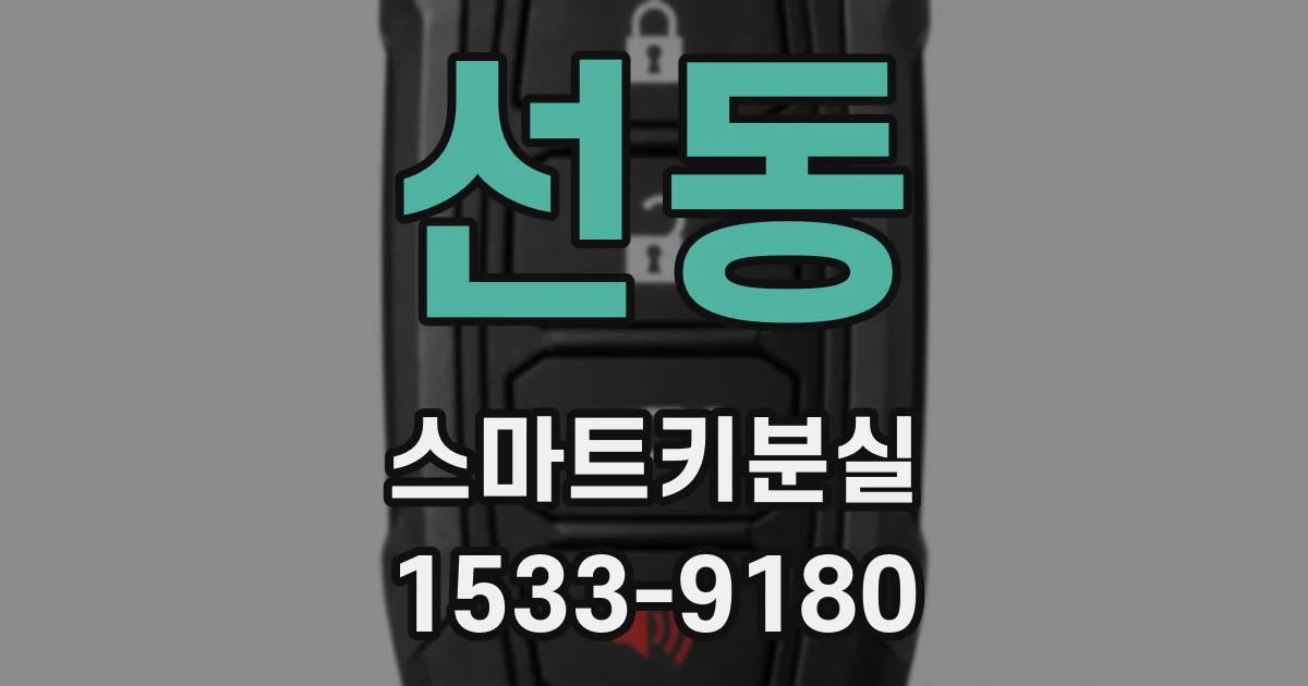 선동 스마트키분실