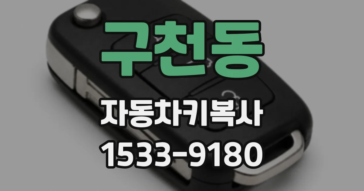 구천동 자동차키복사