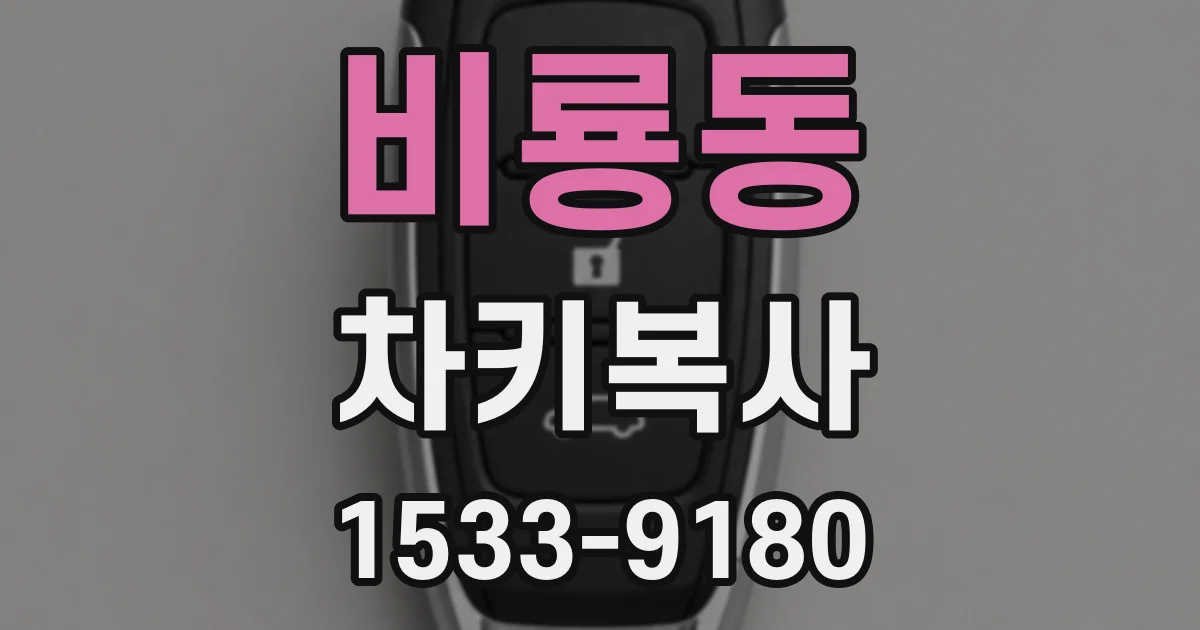 비룡동 차키복사